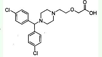 组胺h1受体拮抗剂西替利嗪的结构是